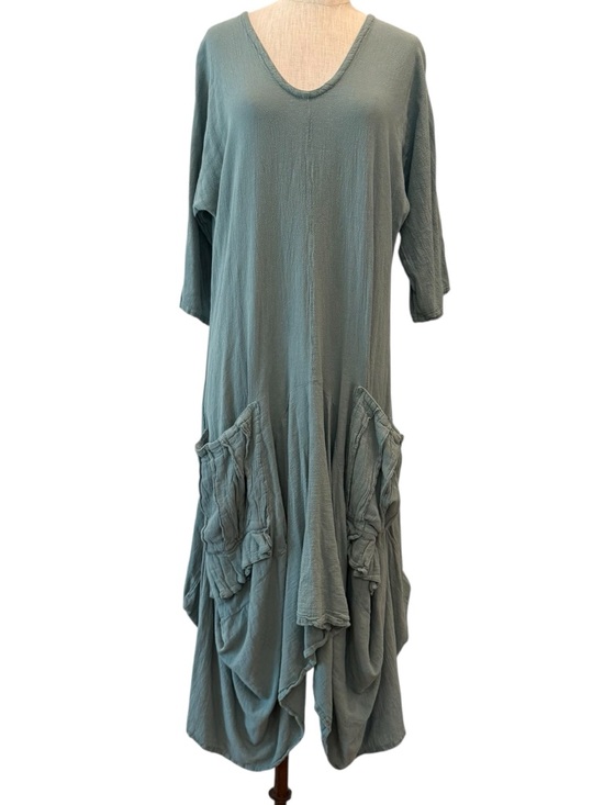Oh My Gauze! Dresses & Skirts - Oh my Gauze Shepard cotton gauze Lagenlook midi dress